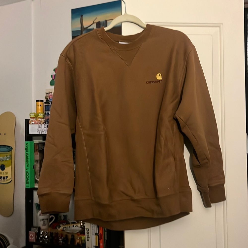 Carhartt WIP Brown Crewneck Sweatshirt Vintage
